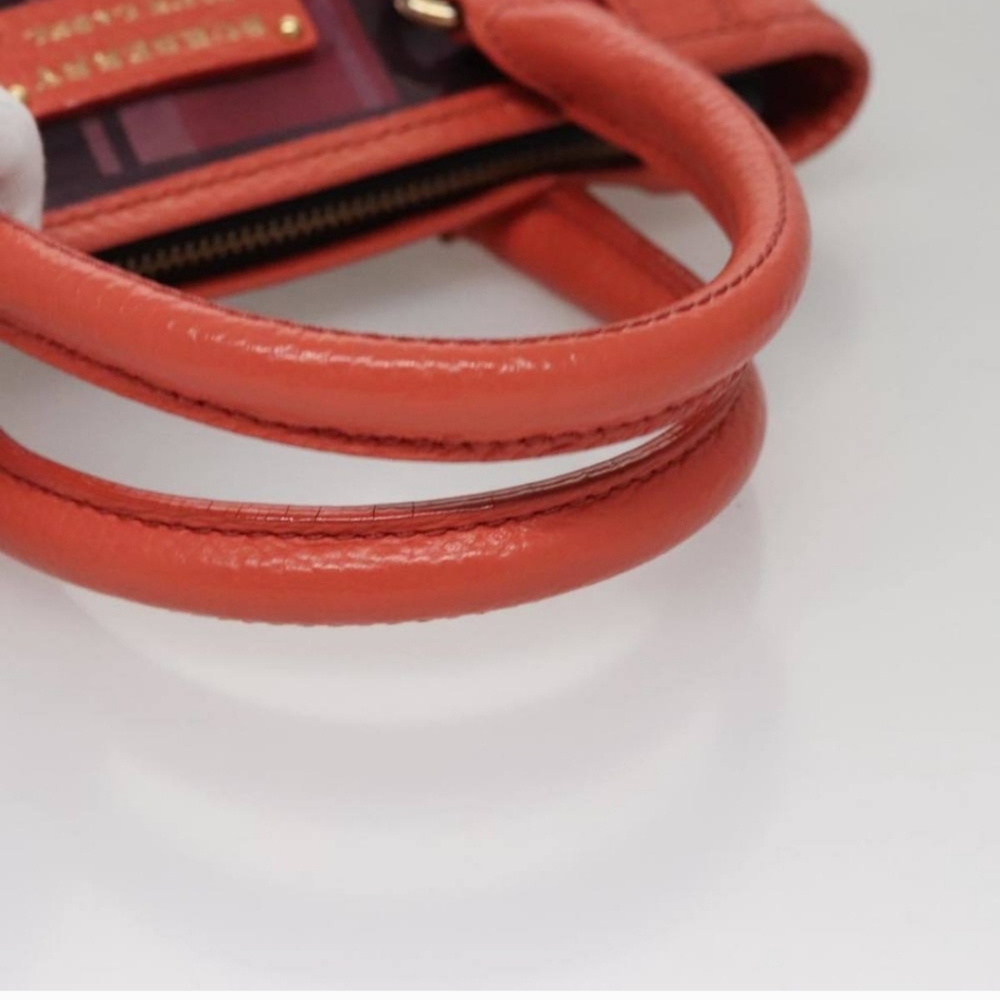 Burberry Orange, Red, Pink and Black Mini Tote Crossbody Bag Blue Lable - Picture 7 of 16